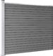 vidaXL Panel ogrodzeniowy z WPC, 175x146 cm, czarny 3
