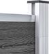 vidaXL Panel ogrodzeniowy z WPC, 175x146 cm, czarny 5