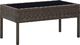 vidaXL Stolik ogrodowy brązowy rattan PE  75x40x37 cm 1