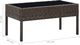 vidaXL Stolik ogrodowy brązowy rattan PE  75x40x37 cm 4