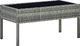 vidaXL Stolik ogrodowy szary rattan PE 75x40x37 cm 1
