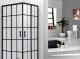Toule Kabina prysznicowa 80x80 czarna brodzik 2x szprosy 1
