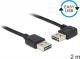 Kabel USB Delock Przedłużacz USB-A kątowy 2m (83465) 1