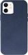 Crong Crong Essential Cover - Etui ze skóry ekologicznej iPhone 12 / iPhone 12 Pro (granatowy) 3