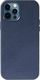 Crong Crong Essential Cover - Etui ze skóry ekologicznej iPhone 12 / iPhone 12 Pro (granatowy) 7
