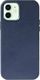 Crong Crong Essential Cover - Etui ze skóry ekologicznej iPhone 12 / iPhone 12 Pro (granatowy) 8