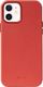 Crong Crong Essential Cover - Etui ze skóry ekologicznej iPhone 12 / iPhone 12 Pro (czerwony) 3