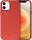 Crong Crong Essential Cover Magnetic - Etui ze skóry iPhone 12 / iPhone 12 Pro MagSafe (czerwony) 1
