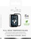 Puro PURO Full Edge Tempered Glass - Szkło ochronne hartowane na ekran Apple Watch 4/5/6/SE 40 mm (czarna ramka) 1