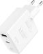Ładowarka Puro Mini Fast Travel Charger 1x USB-A 1x USB-C 3 A (PUR411WHT) 4