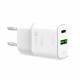 Ładowarka Puro Mini Fast Travel Charger 1x USB-A 1x USB-C 3 A (PUR414WHT) 1