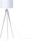 Lampa podłogowa Beliani Lampa podłogowa metalowa biała STILETTO 1