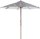 Beliani Parasol ogrodowy 260 cm czarno-biały FERENTILLO (140302) 1