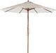 Beliani Parasol ogrodowy 260 cm beżowo-biały FERENTILLO (140309) 1