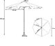 Beliani Parasol ogrodowy 270 cm szary TOSCANA (58091) 7