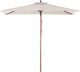 Beliani Parasol ogrodowy 144 x 195 cm beżowy FLAMENCO (58129) 1