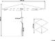 Beliani Parasol ogrodowy 270 cm burgundowy VARESE (85657) 9