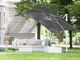 Beliani Parasol ogrodowy 250 x 250 cm ciemnoszary MONZA (86109) 2