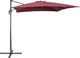Beliani Parasol ogrodowy 250 x 250 cm burgundowy MONZA (86120) 1
