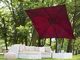 Beliani Parasol ogrodowy 250 x 250 cm burgundowy MONZA (86120) 2