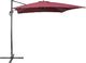 Beliani Parasol ogrodowy 250 x 250 cm burgundowy MONZA (86120) 3