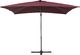 Beliani Parasol ogrodowy 250 x 250 cm burgundowy MONZA (86120) 5