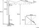 Beliani Parasol ogrodowy 250 x 250 cm burgundowy MONZA (86120) 9