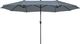 Beliani Parasol ogrodowy 270 x 460 cm szary SIBILLA (619000 1