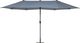 Beliani Parasol ogrodowy 270 x 460 cm szary SIBILLA (619000 2