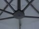 Beliani Parasol ogrodowy 270 x 460 cm szary SIBILLA (619000 3