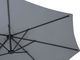 Beliani Parasol ogrodowy 270 x 460 cm szary SIBILLA (619000 5