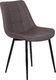 Beliani Zestaw 2 krzeseł do jadalni ciemnobrązowy MELROSE 2
