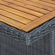 vidaXL 9-cz. zestaw mebli ogrodowych, poduszki, rattan PE, ciemnoszary (3060158) 3