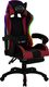 Fotel vidaXL RGB LED z podnóżkiem wino-czarny (288013) 1