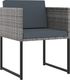 vidaXL 11-cz. zestaw mebli ogrodowych z poduszkami, rattan PE, szary (313101) 3