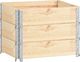 vidaXL Nadstawki paletowe, 3 szt., 60x80 cm, lite drewno sosnowe 1