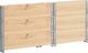 vidaXL Nadstawki paletowe, 3 szt., 60x80 cm, lite drewno sosnowe 2