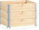 vidaXL Nadstawki paletowe, 3 szt., 60x80 cm, lite drewno sosnowe 5