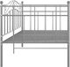 vidaXL Rama sofy, szara, metalowa, 90x200 cm 5