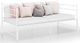 vidaXL Sofa z wysuwaną ramą łóżka, biała, metalowa, 90x200 cm 1