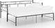 vidaXL Sofa z wysuwaną ramą łóżka, czarna, metalowa, 90x200 cm 3