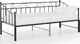 vidaXL Sofa z wysuwaną ramą łóżka, czarna, metalowa, 90x200 cm 3