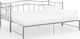 vidaXL Sofa z wysuwaną ramą łóżka, szara, metalowa, 90x200 cm 1