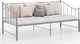 vidaXL Sofa z wysuwaną ramą łóżka, szara, metalowa, 90x200 cm 1