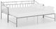 vidaXL Sofa z wysuwaną ramą łóżka, szara, metalowa, 90x200 cm 2