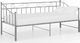 vidaXL Sofa z wysuwaną ramą łóżka, szara, metalowa, 90x200 cm 3