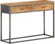 vidaXL Stolik konsola, 110 x 35 x 75 cm, lite drewno akacjowe 1
