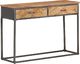 vidaXL Stolik konsola, 110 x 35 x 75 cm, lite drewno akacjowe 7