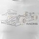 Topslang Koszulka z formułą 1 formuła 1 F1 bolidem formuły męska biała REGULAR S 1