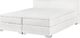 Beliani Łóżko kontynentalne 180 x 200 cm białe PRESIDENT 1